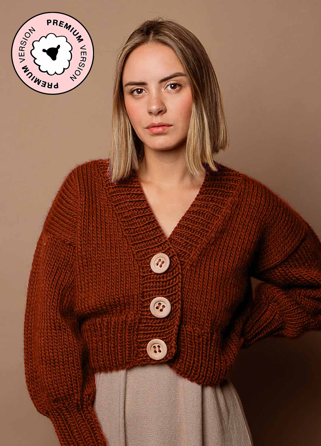 Tupelo Cardigan Kit - Premium Version – We Are Knitters
