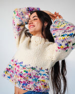 2 Kits Bundle | Simone Cardigan + Rainbow Sweater - Yummy Yarn Version