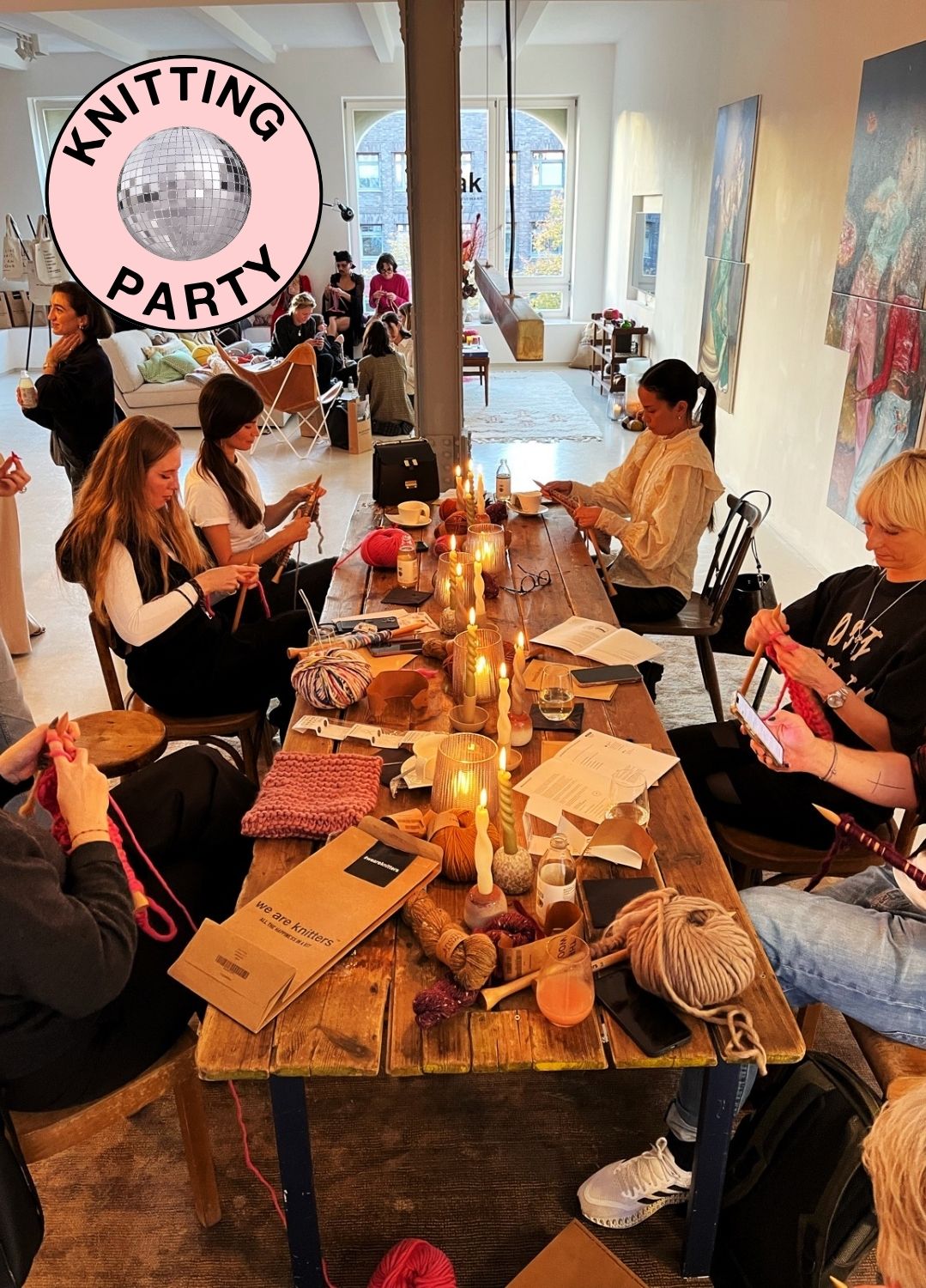 Friendsgiving Knitting Party Kit - Knit Matching Scarves