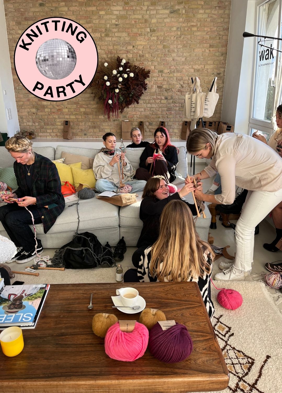 Friendsgiving Knitting Party Kit - Knit Matching Scarves