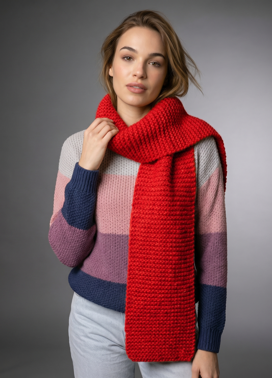 Vega Scarf Kit - Yummy Yarn Fine Version