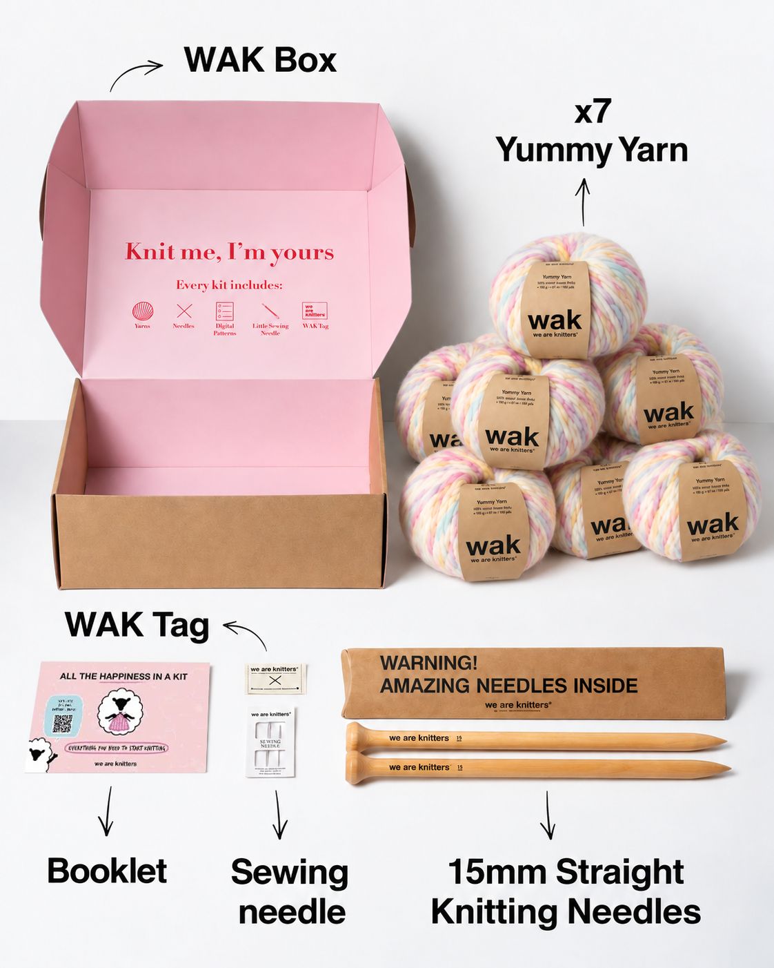 Family Cardigan x Smallable Kit - Yummy Yarn Version