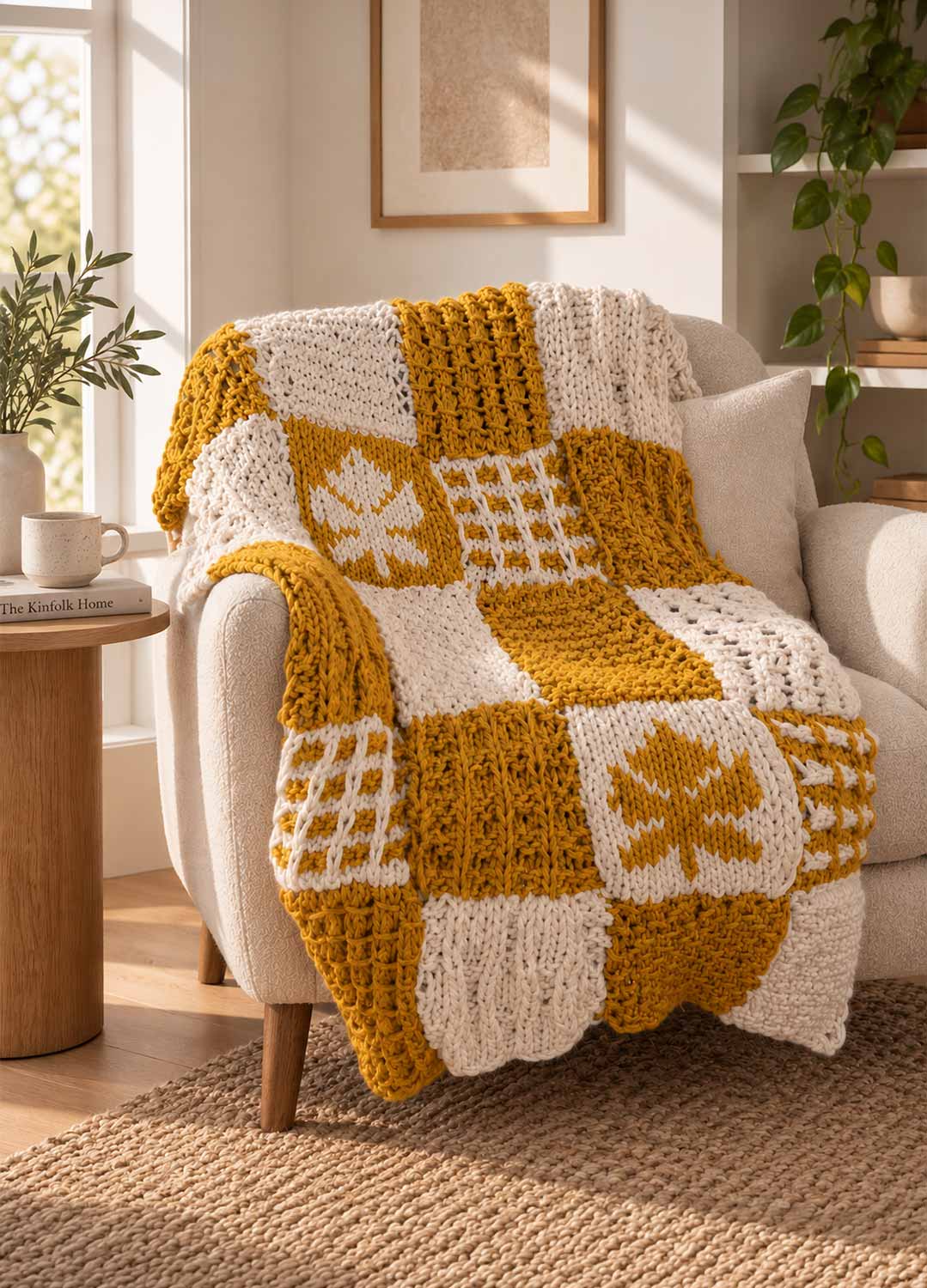 Autumn Leaves Stitch Sampler Blanket Kit - Yummy Version