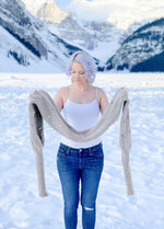 Easy Eyelet Sweater Scarf x @knitatude Kit - Petite Premium Version