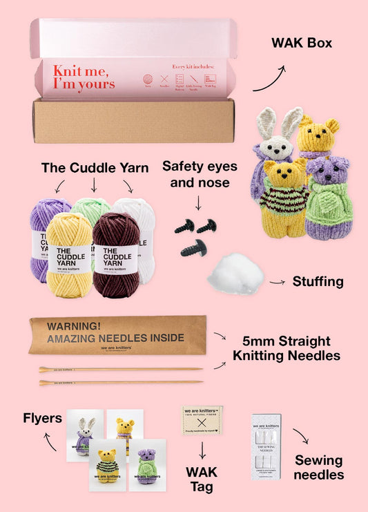 The Knitty Pet Pals Bundle Kit - Pack of 4 - Cuddle Yarn