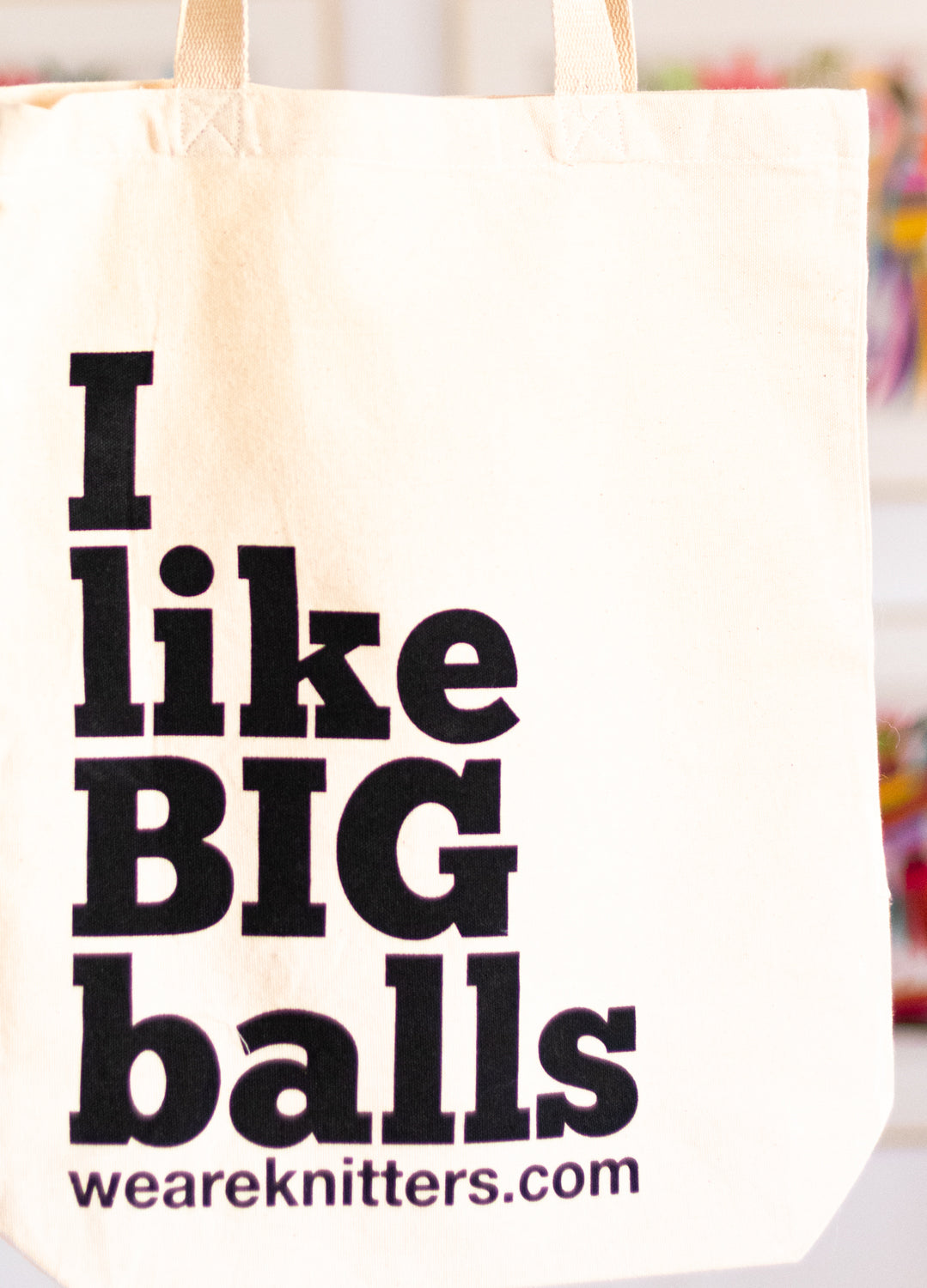 Tote Bag: I like big balls