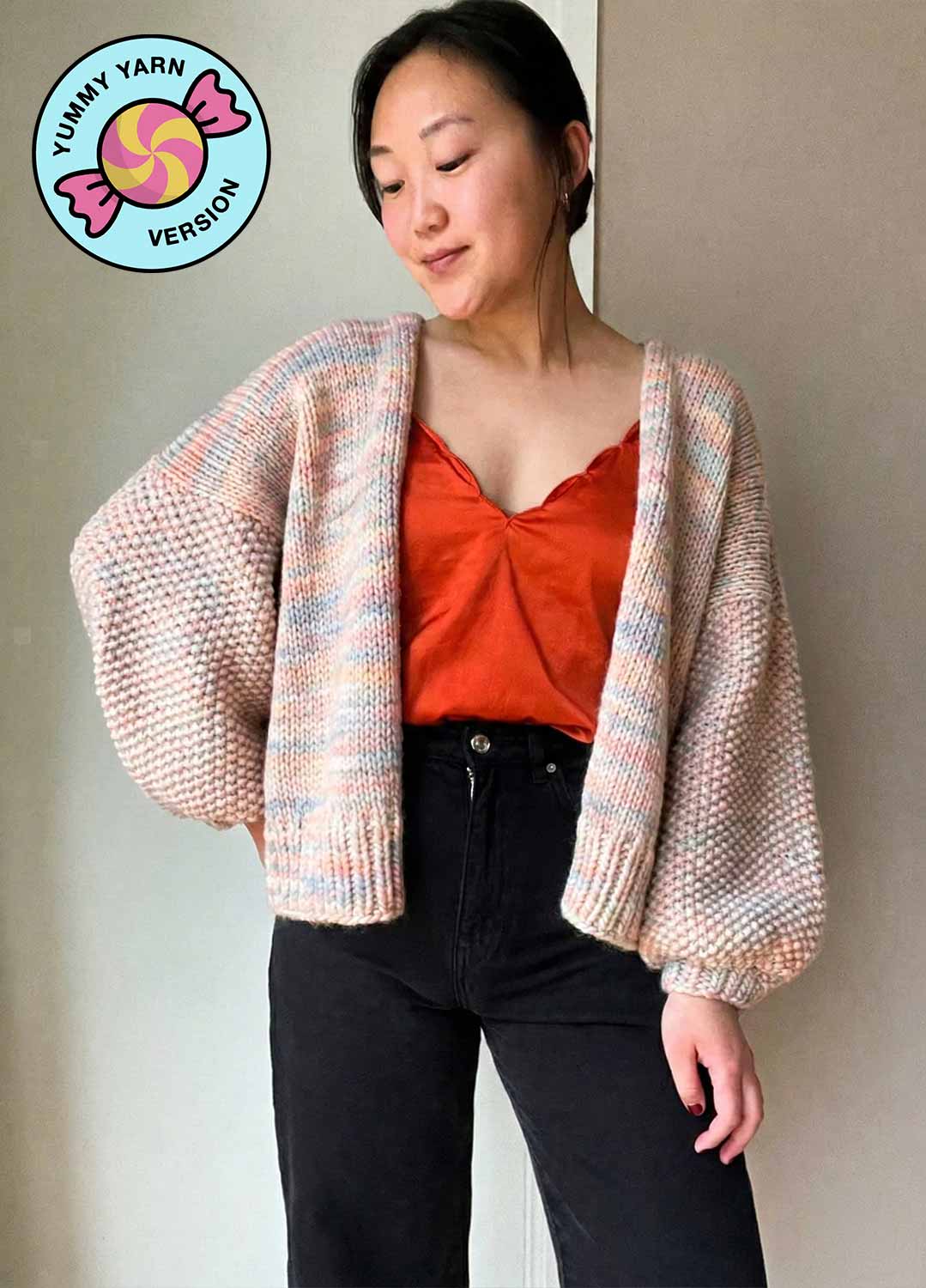 Kobe Cardigan WAK Edition x November Knits Kit - Yummy Version