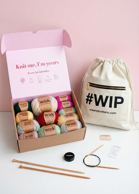 Knitters Holiday Delight: Mystery Yarn Box + WIP bag