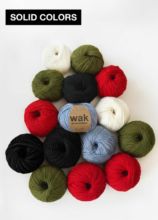 15 Pack of Yummy Yarn Fine Balls - Solid Colors