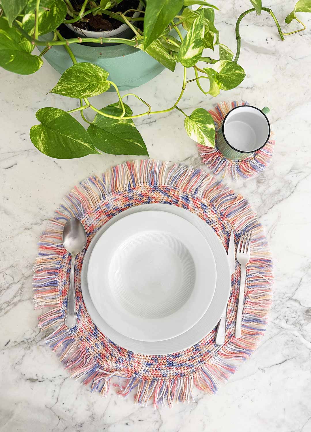 Thasos Placemat and Coaster Set Kit