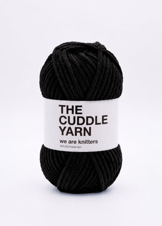 The Cuddle Yarn Black - Amigurumi Chenille Yarn