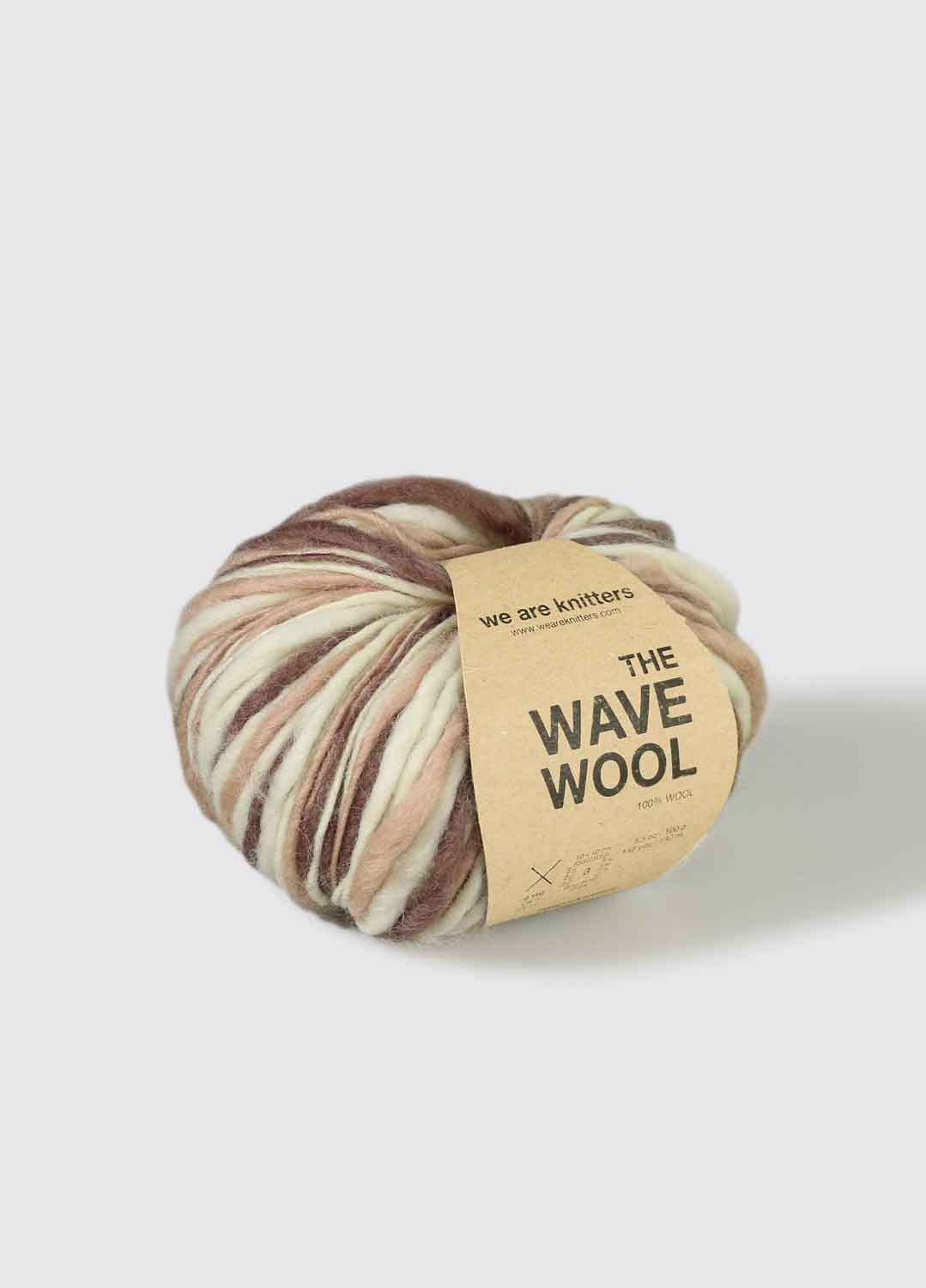 The Wave Wool Brown Tie Dye
