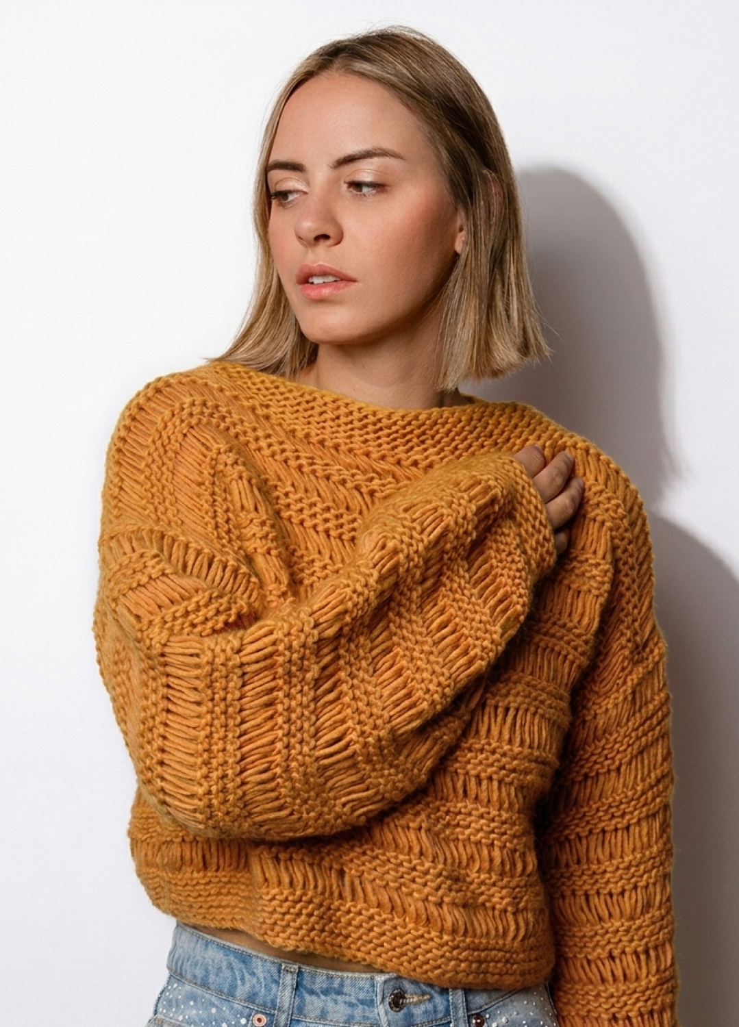 Ginkgo Sweater Kit - Yummy Yarn Fine Version