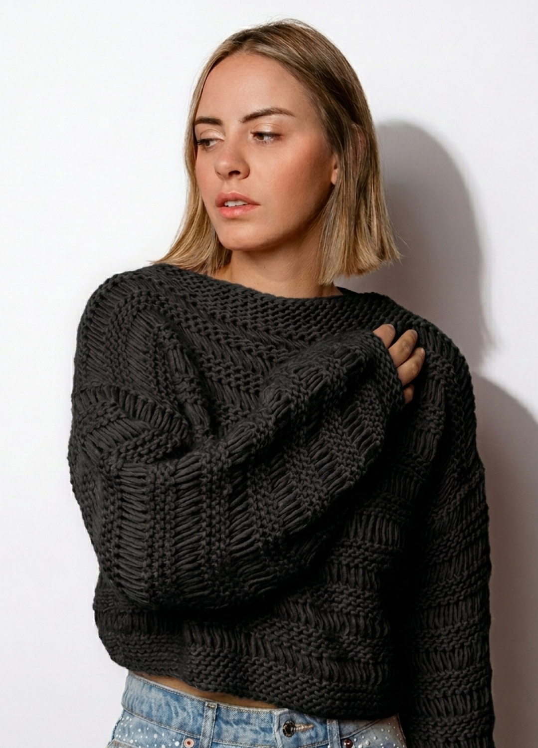 Ginkgo Sweater Kit - Yummy Yarn Fine Version